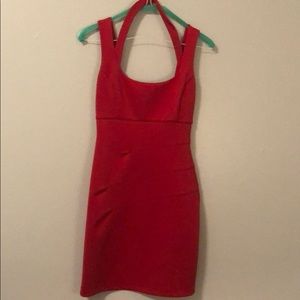 Red mini dress elegant